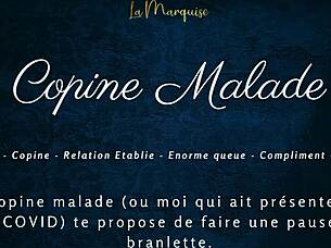 Copine malade offers french audio porn with jerk off instructions