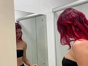 interracial cuckold session unfolds as wife teases with big black cock lover. original homemade action builds to creampie climax.