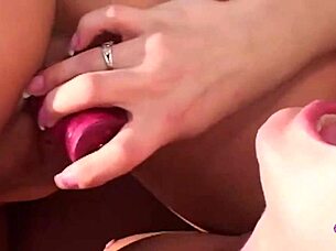 Can Two Lesbian Sluts Enhance Scissoring With A Massive Toy Between Them?