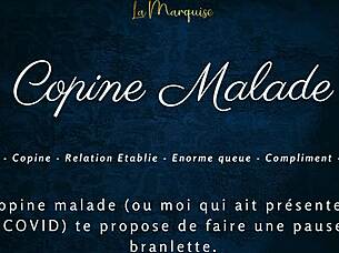 Copine malade offers french audio porn with jerk off instructions