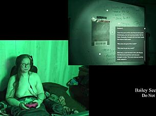 Naked Lake House Playthrough with Big Natural Tits Brunette BBW