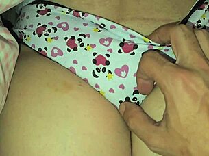 Xxx virgin with cute pussy lets me touch her