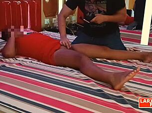 In ROOM CASTING 11, chubby latina ALEJANDRA enjoys a full-body massage session on camera