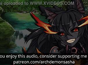 Hellhound girl unleashes fierce domination over you