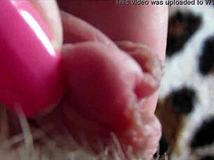 Intense Big Clit Orgasm Captured in Extreme Closeup Action!