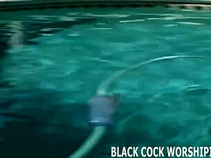 Craving To Handle Two Massive Black Cocks Simultaneously