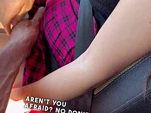 Picked Up A Hottie And Drove Her Home And Fucked Her On The Highway!