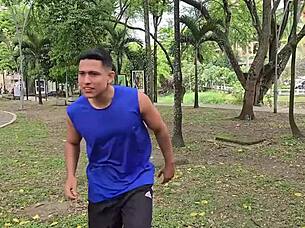 Oh man, my friend's MILF Monique Fuentes sucks my cock and I fill her pussy with cum!