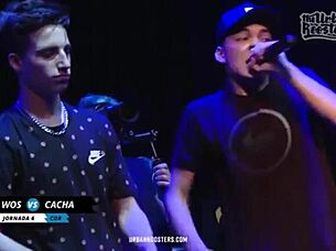 Epic minute of Cacha versus Wos in FMS Argentina