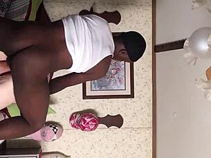 granny enjoys riding young 18+ black dick in casual encounter