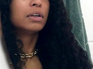 tattoo brazilian amateur slut in bikini and heels sucks cock for facial cumshot