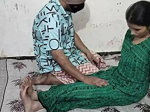 horny indian couple jija and sali having sex on new year night