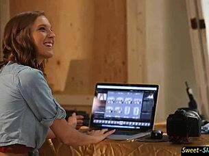 Hey, what if this sexy teen model starts fucking the photographer in erotic fantasy roleplay with tight wet pussy action?