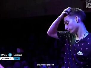 Epic minute of Cacha versus Wos in FMS Argentina