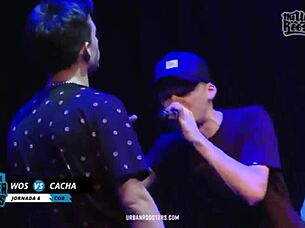 Epic minute of Cacha versus Wos in FMS Argentina