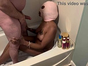 so you're puking in the bathtub after deepthroat gagging, then cum on eyes and a bit of throatpissing?