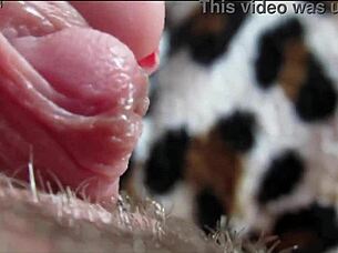 Intense Big Clit Orgasm Captured in Extreme Closeup Action!