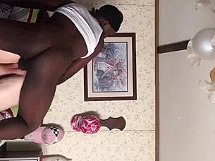 granny enjoys riding young 18+ black dick in casual encounter