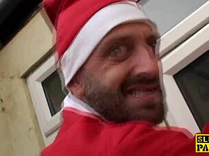 hey santa, watch this british plumper squirt all over with my dildo ride?