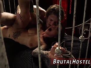 teen submits to bound riding in extreme bdsm domination session with brutal intensity