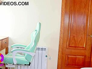 Step Cousin Tricks Me With Realistic Doll Leading To Wild Bedroom Rimjob And Fingering Action