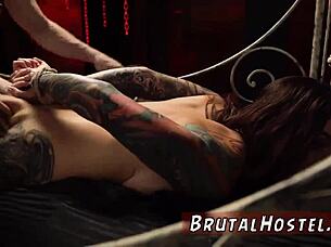 teen submits to bound riding in extreme bdsm domination session with brutal intensity