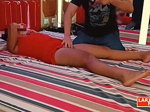 In ROOM CASTING 11, chubby latina ALEJANDRA enjoys a full-body massage session on camera