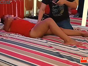 In ROOM CASTING 11, chubby latina ALEJANDRA enjoys a full-body massage session on camera