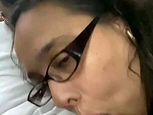 milf high school teacher gives close-up blowjob in car to big black cock