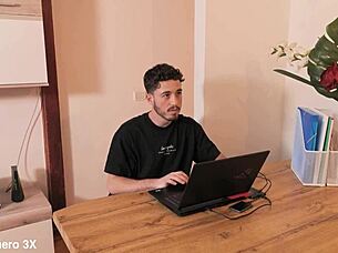 i crave that slutty milf getting anal fucked doggystyle with deepthroat and cumshot action