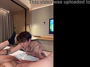 Check out this passionate Asian guy licking and fucking with intense dirty talk