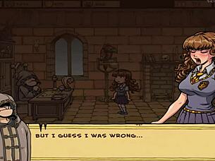 Akabur's witch trainer game offers full playthrough in part 10 with costume elements.