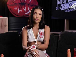 A Novinha Vai Te Fazer Gozar With Young Asian Babe Shaved Pussy And Big Ass Toys In California