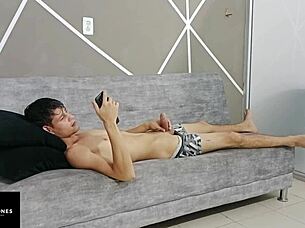 Skinny latina amateur gets bent over for rough homemade anal sex in colombian bedroom with tight pussy fingering