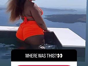 Mila hot big ass gets amazing cum on butt