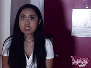 What happens when older Seth Brogan seduces brunette coed Luna Mills in steamy encounter