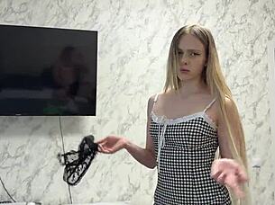 After hard sex the woman lets him do anything