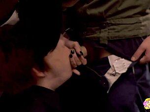 This Hot Lesbian Told Her Not To Move So The Other Lesbian Could Fuck Her With Toys And Lick Big Natural Tits