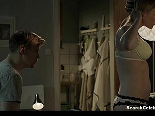 Why does Minka Kuustonen get topless in Raja S01E03 2014 scene?