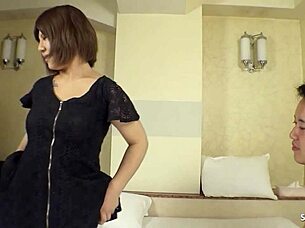 i teach this curvy japanese cougar with hairy pussy how to fuck and cum inside her