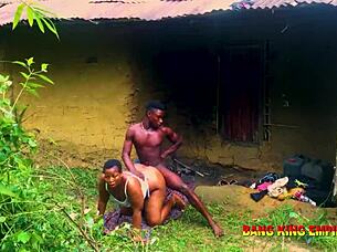 bbw gets hardcore facial in stepmother's mud house action 😈💦