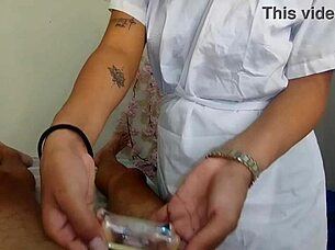 oh wow, this sexy nurse in mexico hospital just sucks my huge dick so good...
