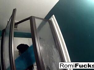 Romi Rain indulges in steamy lesbian play with big tits and oral action on ass and pussy.