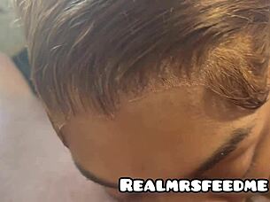 Brunette Neighbor Shows Off Ghetto Booty While Sucking and Riding in Sloppy POV Action. She Chokes on Every Deep Thrust.