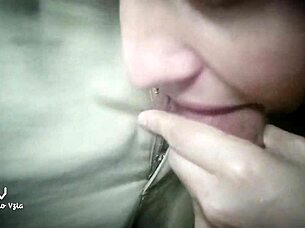 amateur latina cutie licks balls passionately in bedroom homemade close up couple action