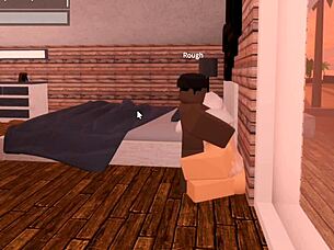 Roblox Whore Throat Fucked by BBC with Deepthroat Blowjob and Facial Cumshot