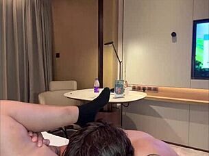 Check out this passionate Asian guy licking and fucking with intense dirty talk