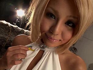 let's heat up this bath with japanese blonde rica for a steamy hairy pussy threesome