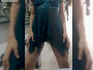 Pretty Latina Girl Dances Solo in Homemade Lingerie Video