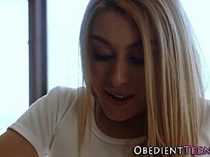 I Feel So Dominated as This Teen Lesbo Gets Banged in Cage with Strapon Toys